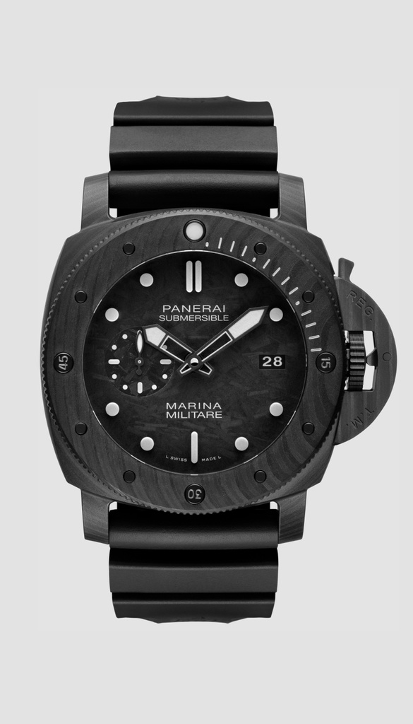 や*ん様 【美品】MARINA MILITARE ブラック文字盤 スモールセコン Submersible Marina Militare Carbotech™ | Herschmann Vintage